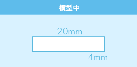 横型中:20mm×4mm